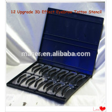 Best Selling Augenbraue Tattoo Schablone, Günstige Augenbraue Form Lineal Schablone, Kunststoff Permanent Makeup Augenbraue Schablone